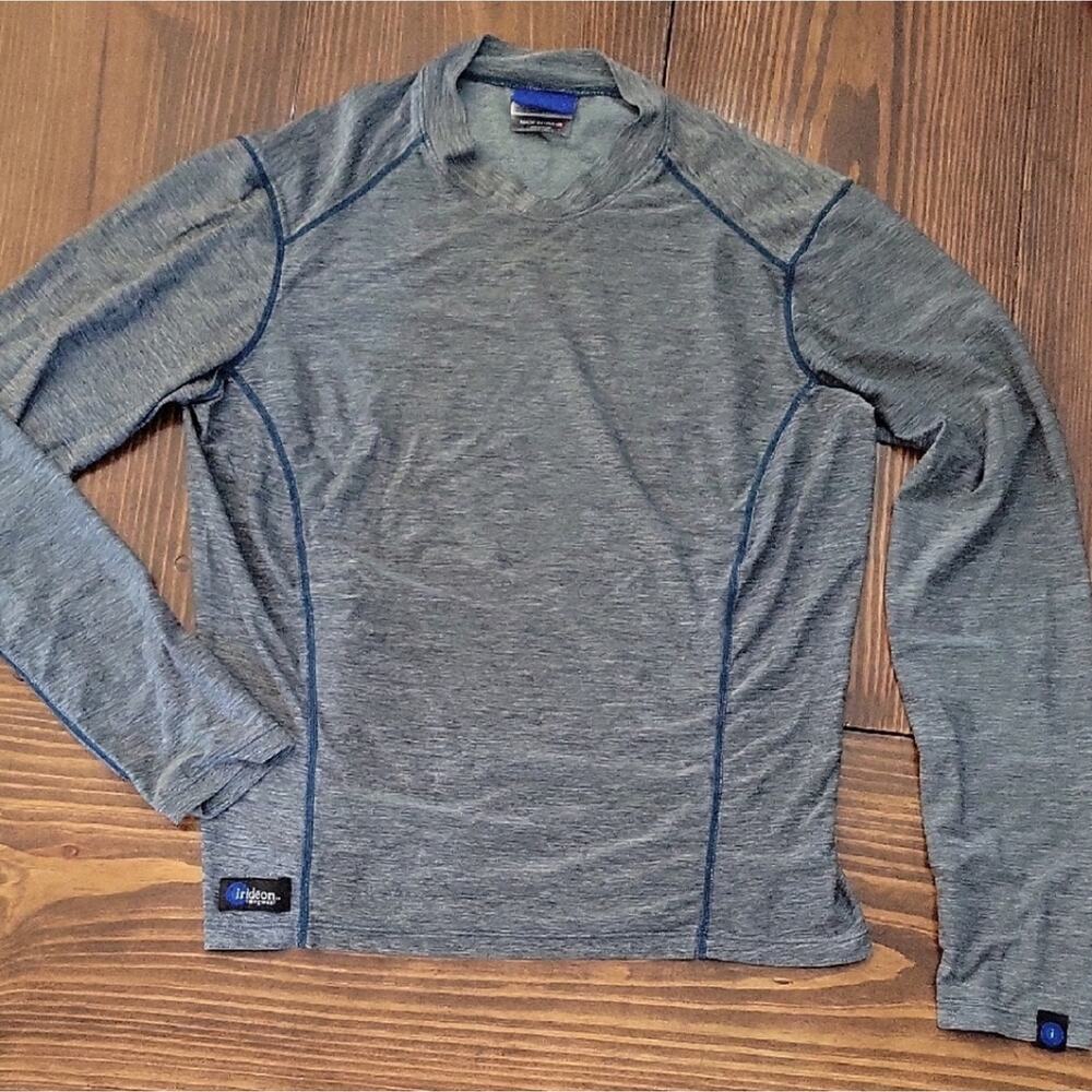Irideon Equestrian Split Crew Long Sleeve Base Layer Riding Top  Womens M